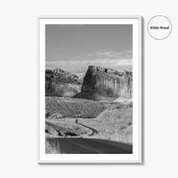 Capitol Reef Black and White Fine Art Photo Print, Utah Poster, USA Art