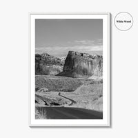 Capitol Reef Black and White Fine Art Photo Print, Utah Poster, USA Art