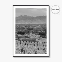 Kabul Black and White Fine Art Photo Print, Afghanistan Wall Poster