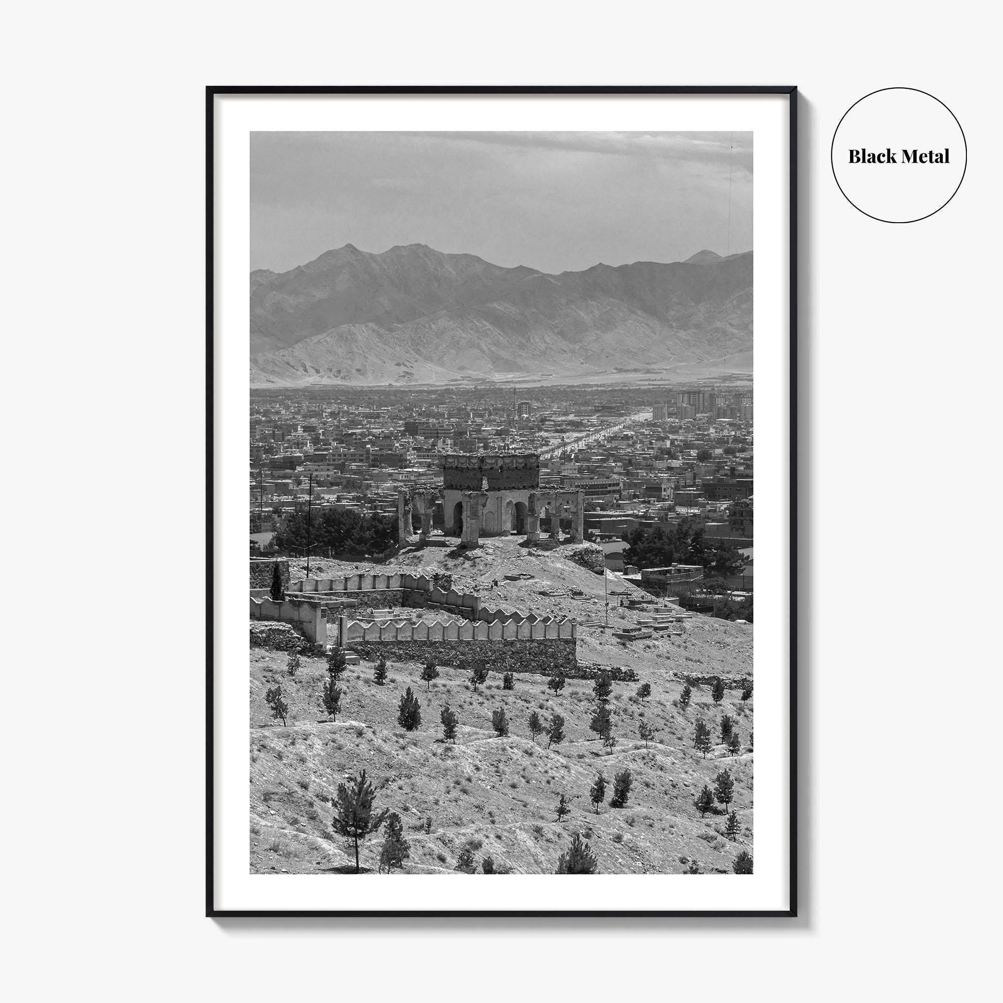 Kabul Black and White Fine Art Photo Print, Afghanistan Wall Poster