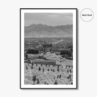 Kabul Black and White Fine Art Photo Print, Afghanistan Wall Poster