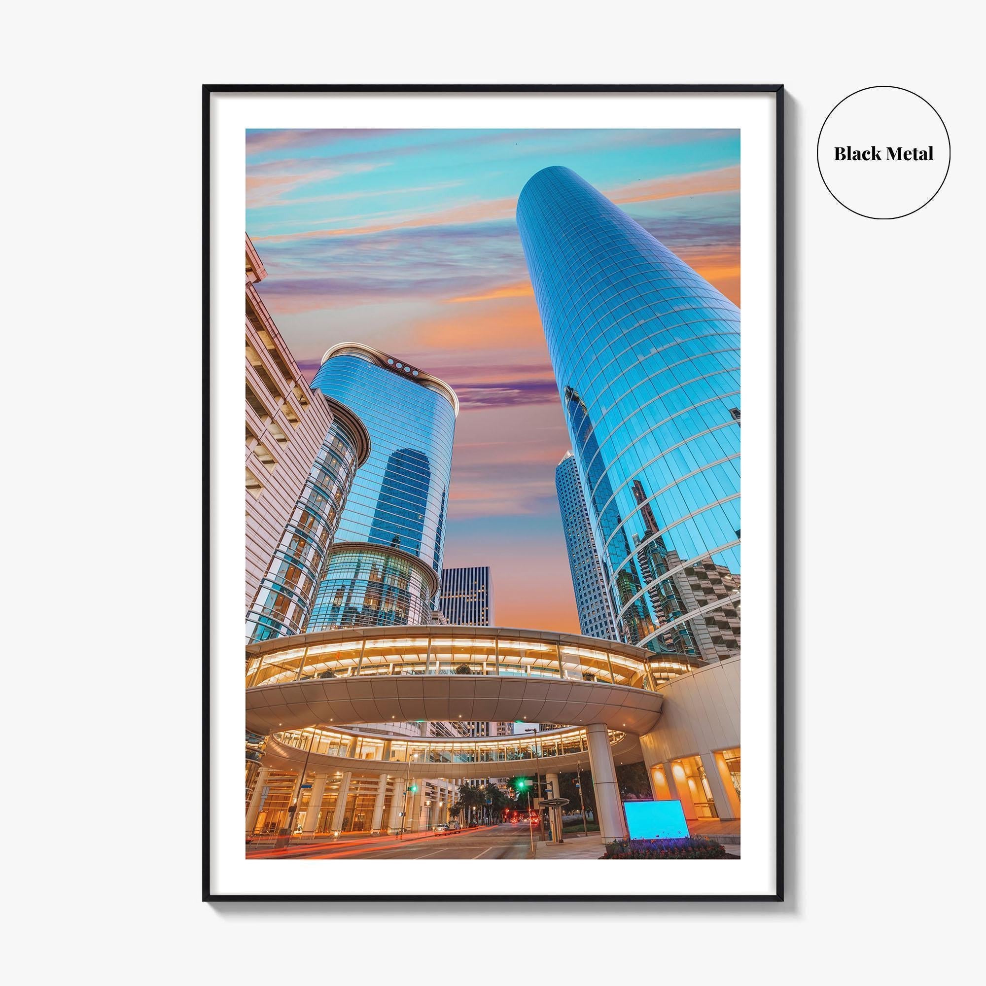 Houston Skyline Fine Art Photo Print, Downtown Poster, Texas USA