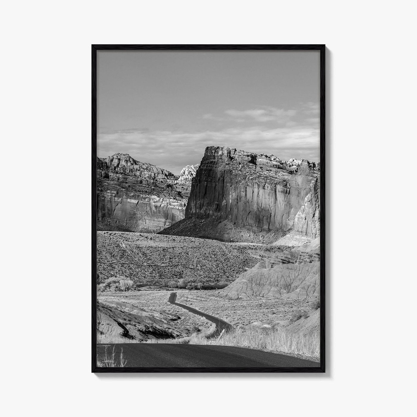 Capitol Reef Black and White Fine Art Photo Print, Utah Poster, USA Art