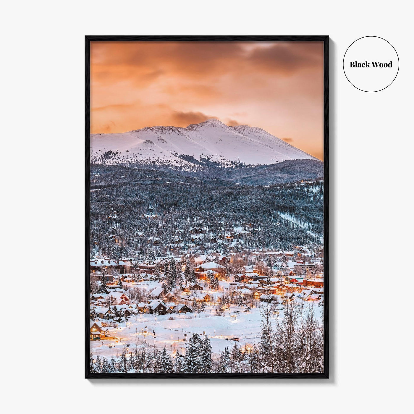 Breckenridge Skyline Fine Art Photo Print, Colorado Wall Poster, CO USA