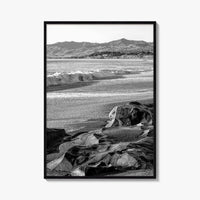 Cambria Black and White Fine Art Photo Print, California Central Coast Rocks Poster
