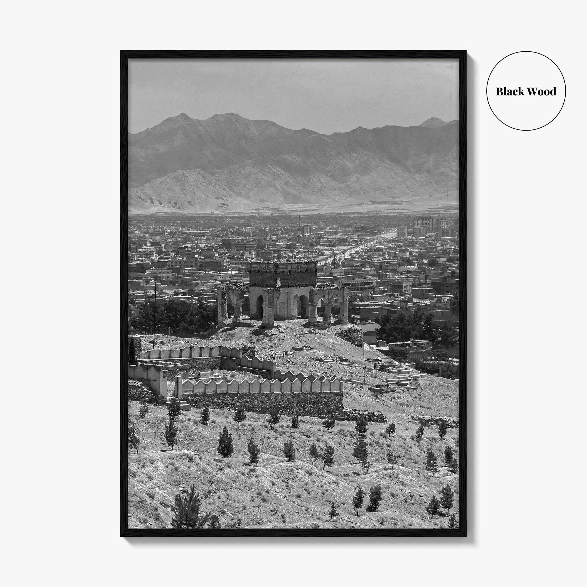 Kabul Black and White Fine Art Photo Print, Afghanistan Wall Poster