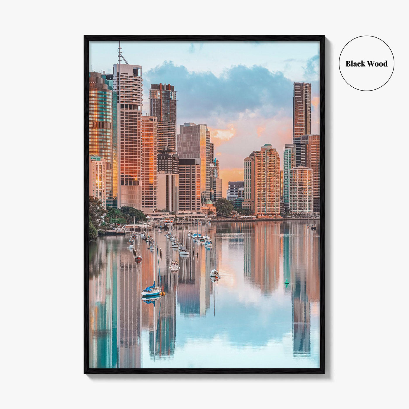 Brisbane Skyline Fine Art Photo Print, Wall Decor, Queensland Australia Poster