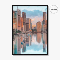 Brisbane Skyline Fine Art Photo Print, Wall Decor, Queensland Australia Poster