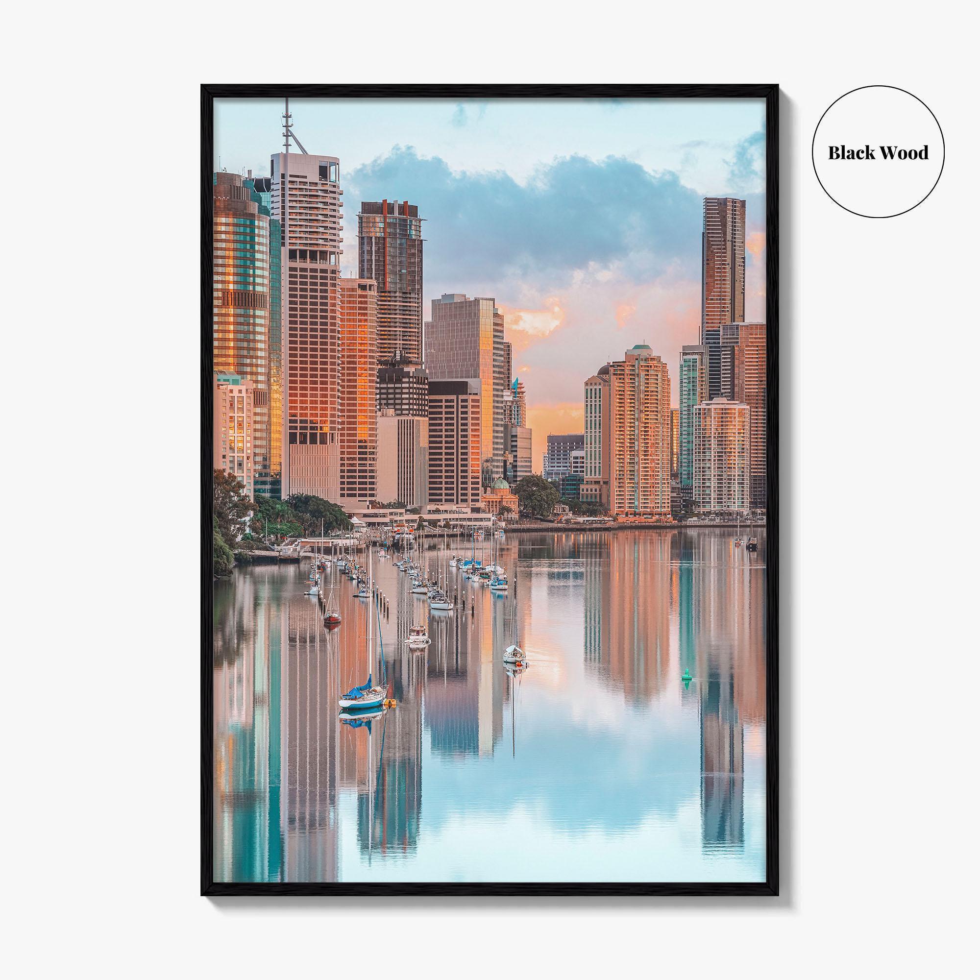 Brisbane Skyline Fine Art Photo Print, Wall Decor, Queensland Australia Poster
