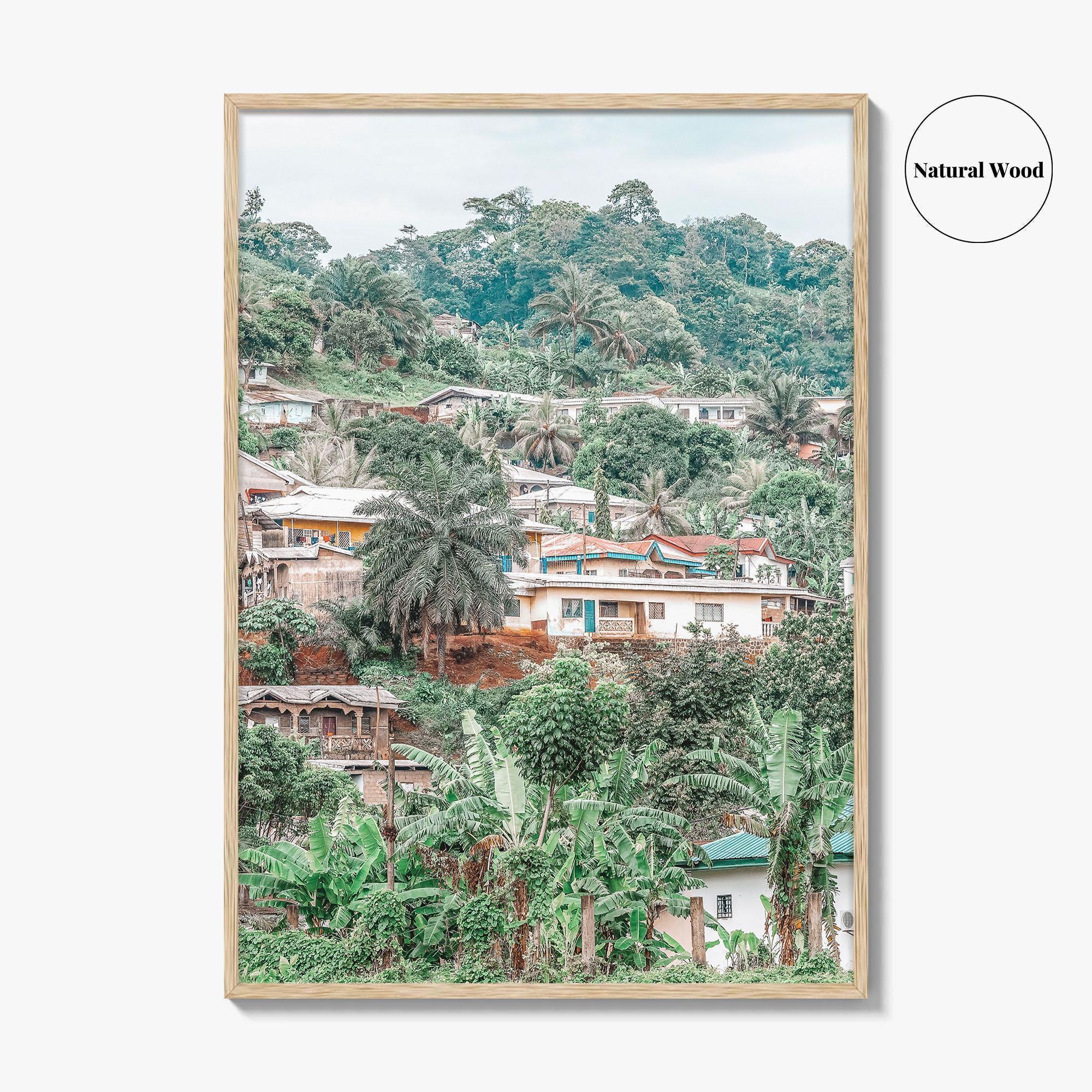 Limbe Fine Art Photo Print, Cameroon Wall Poster, West Africa Village
