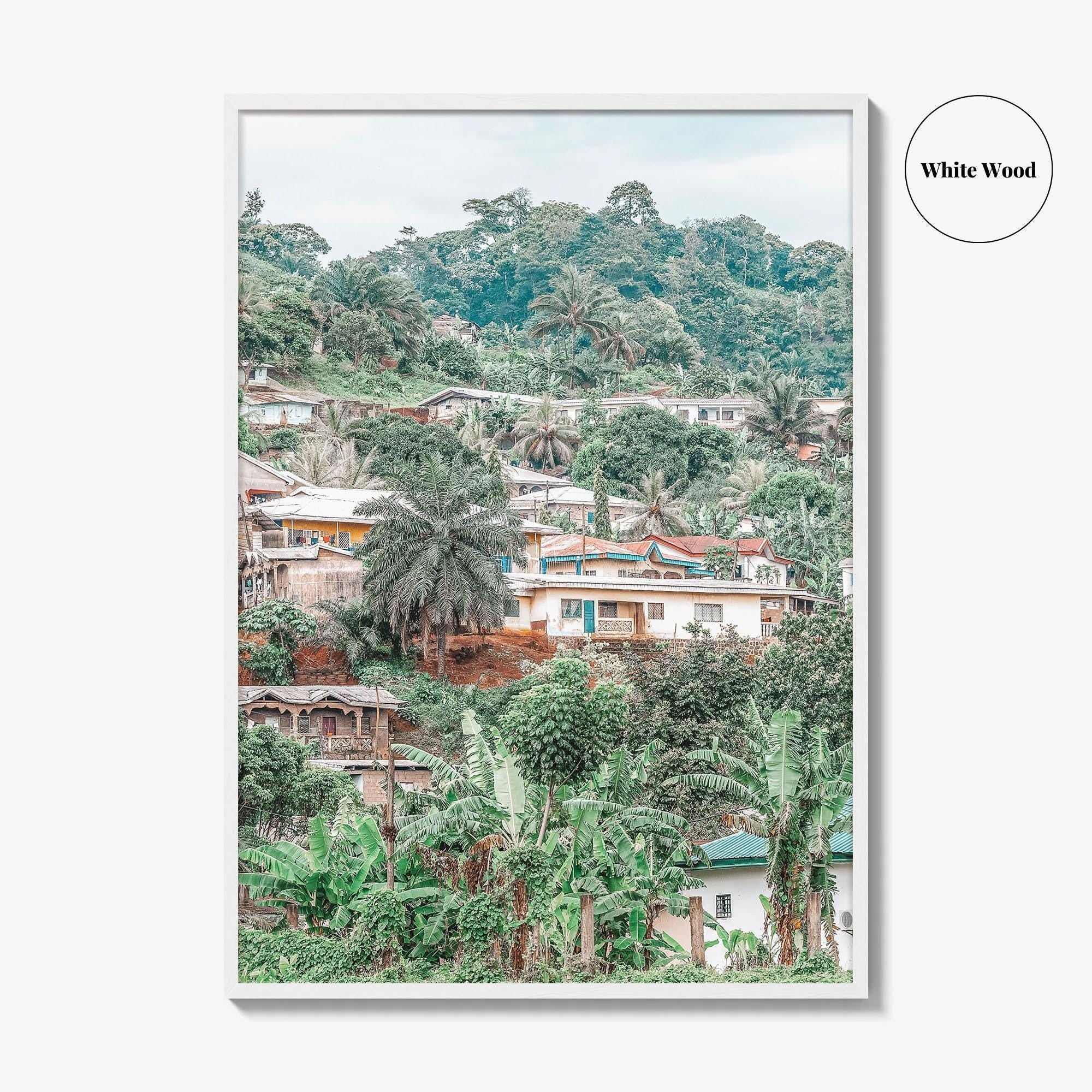 Limbe Fine Art Photo Print, Cameroon Wall Poster, West Africa Village