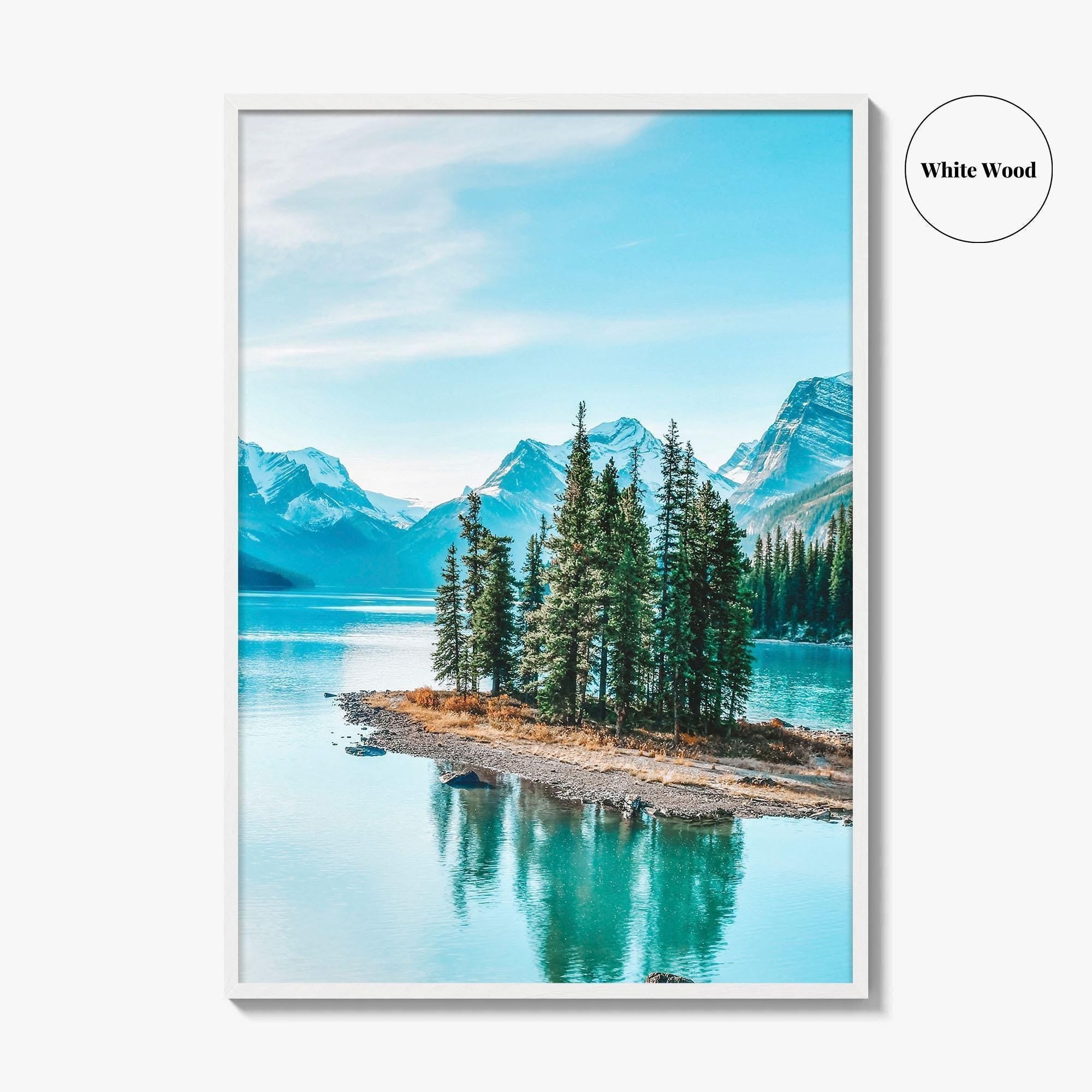 Spirit Island Fine Art Photo Print, Maligne Lake, Jasper National Park, Alberta Canada Poster