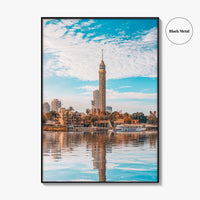 Cairo Fine Art Photo Print, Cairo Tower, Nile River, Gezira, Egypt Wall Poster