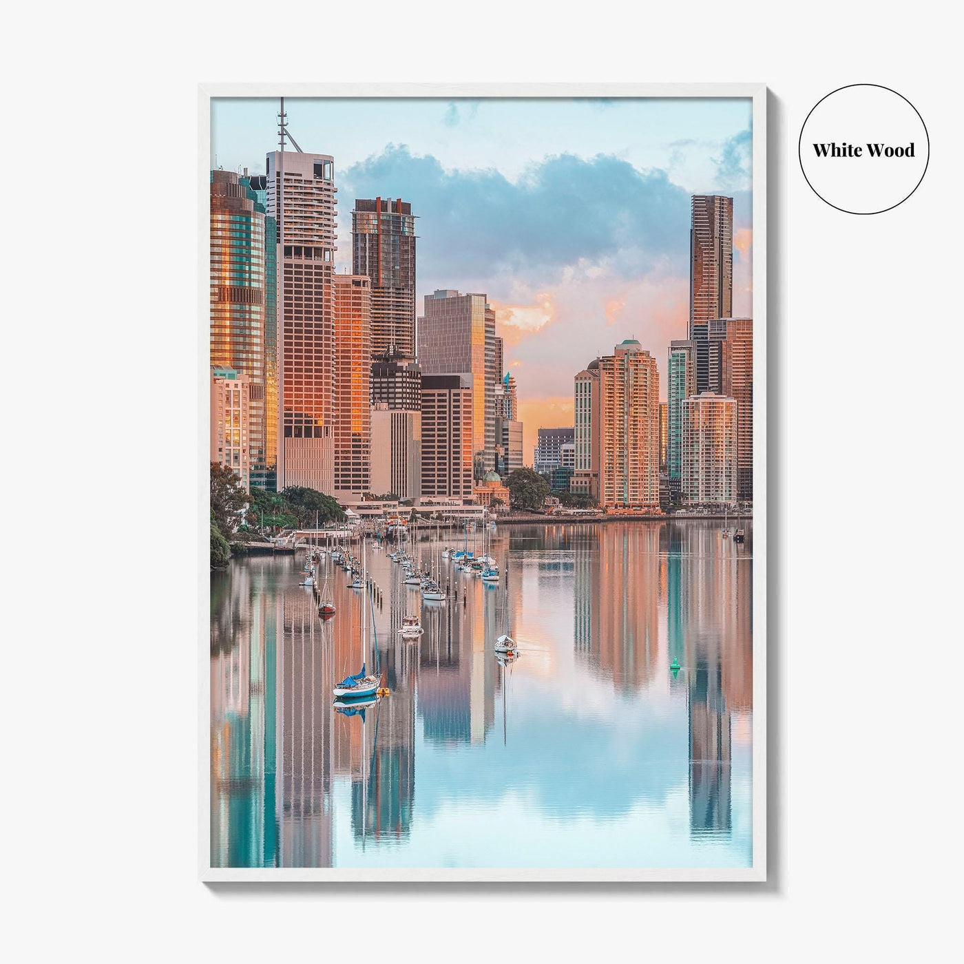 Brisbane Skyline Fine Art Photo Print, Wall Decor, Queensland Australia Poster