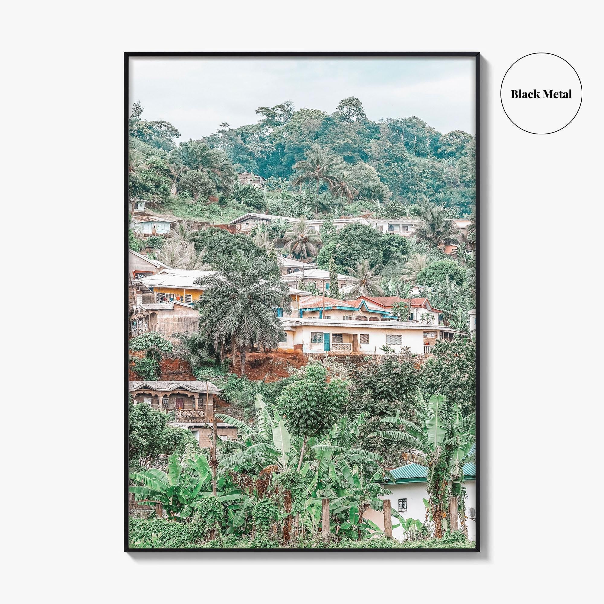 Limbe Fine Art Photo Print, Cameroon Wall Poster, West Africa Village