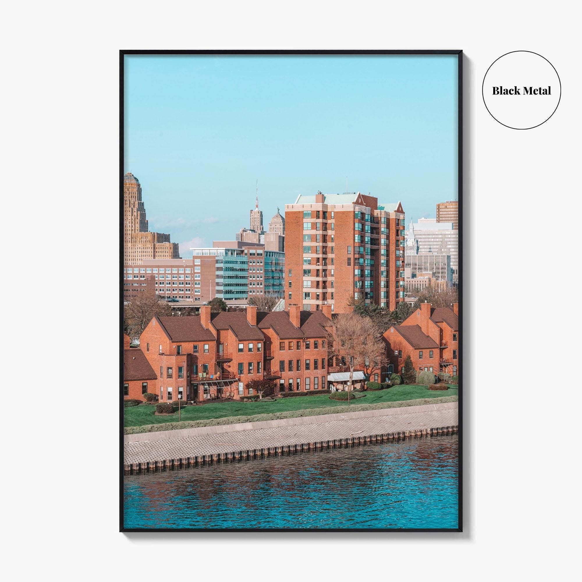 Buffalo Skyline Fine Art Photo Print, New York, NY, USA Wall Decor Poster