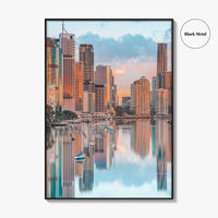 Brisbane Skyline Fine Art Photo Print, Wall Decor, Queensland Australia Poster