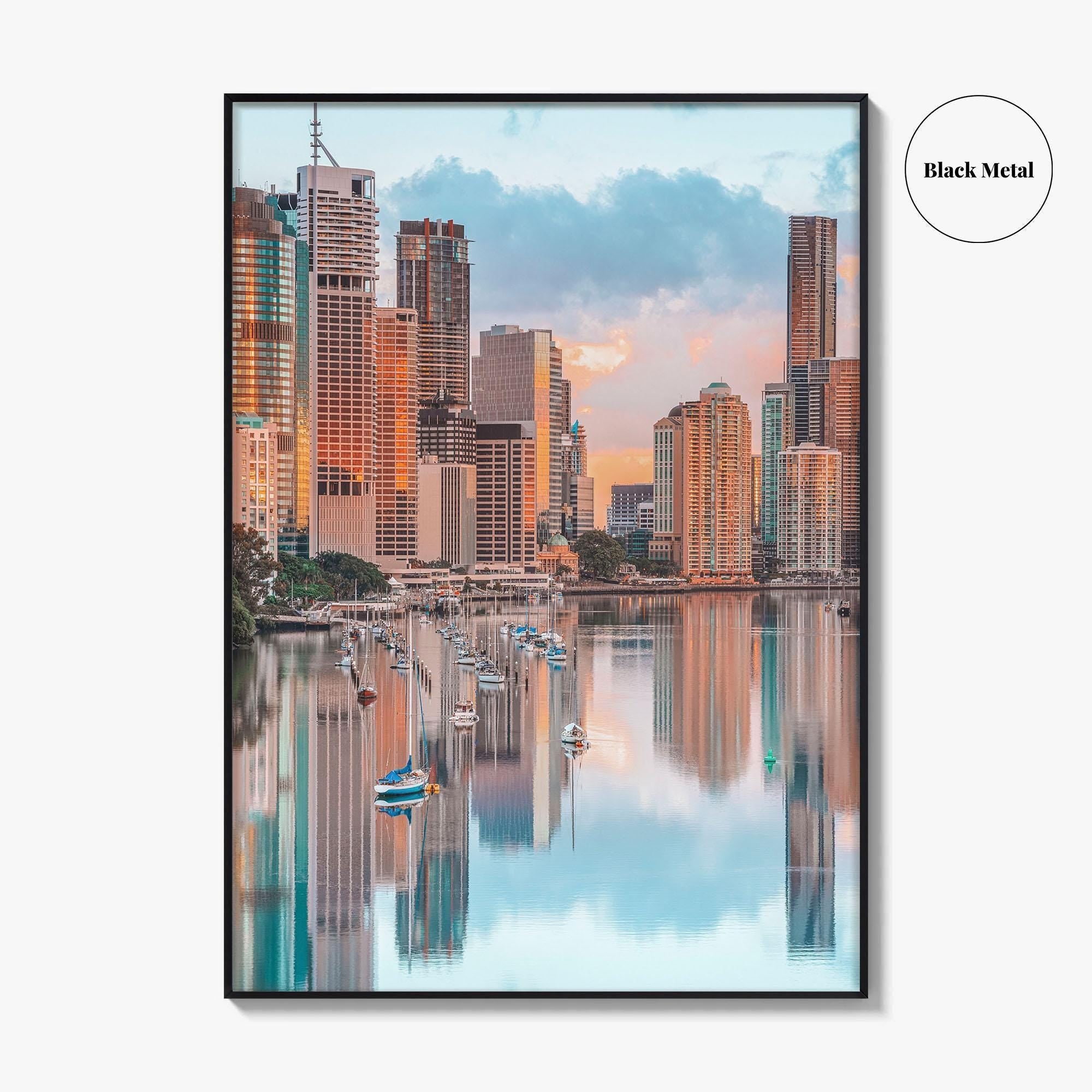 Brisbane Skyline Fine Art Photo Print, Wall Decor, Queensland Australia Poster