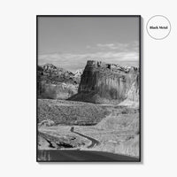 Capitol Reef Black and White Fine Art Photo Print, Utah Poster, USA Art