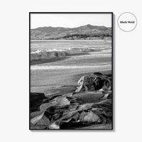 Cambria Black and White Fine Art Photo Print, California Central Coast Rocks Poster