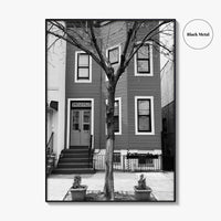 Bushwick Blue Black and White Fine Art Photo Print, Brooklyn New York City Poster