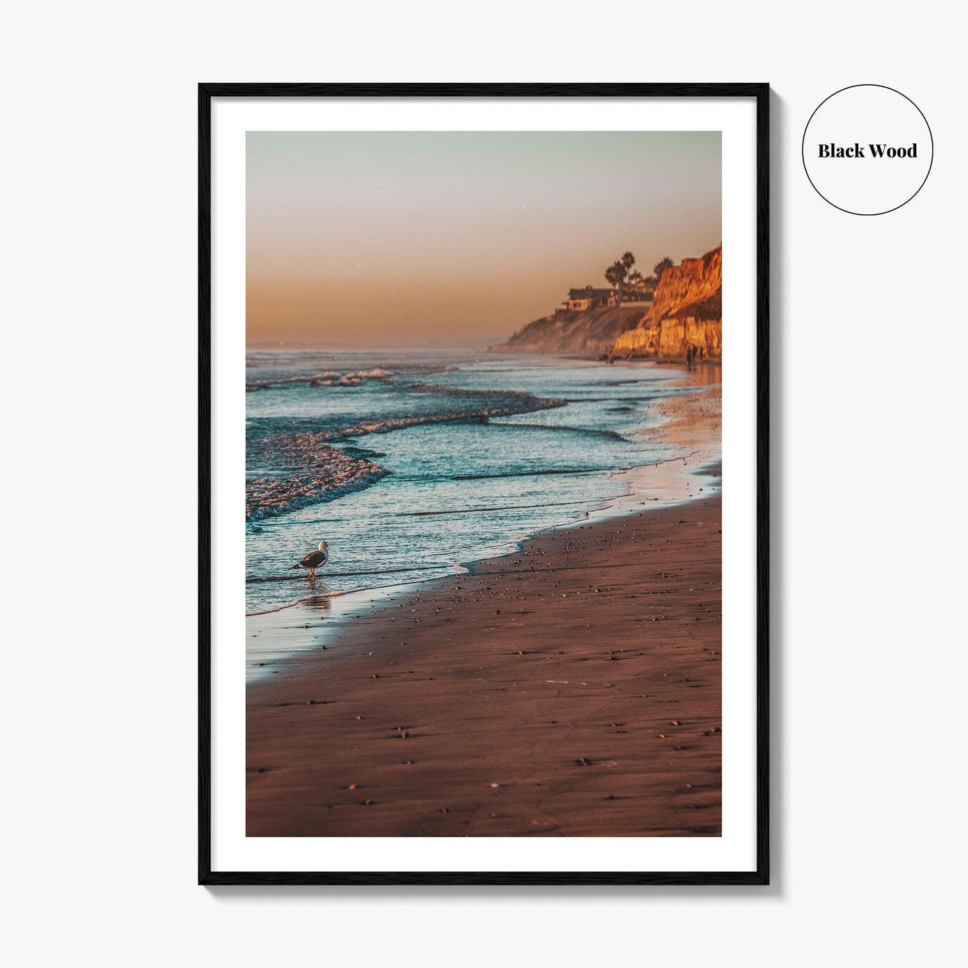 Carlsbad Fine Art Photo Print, California, Coastline Beach Bluff, San Diego, Wall Decor Poster