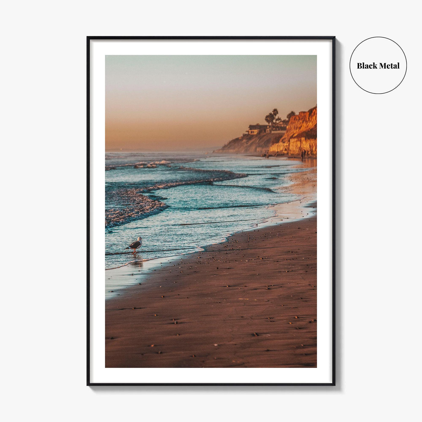 Carlsbad Fine Art Photo Print, California, Coastline Beach Bluff, San Diego, Wall Decor Poster