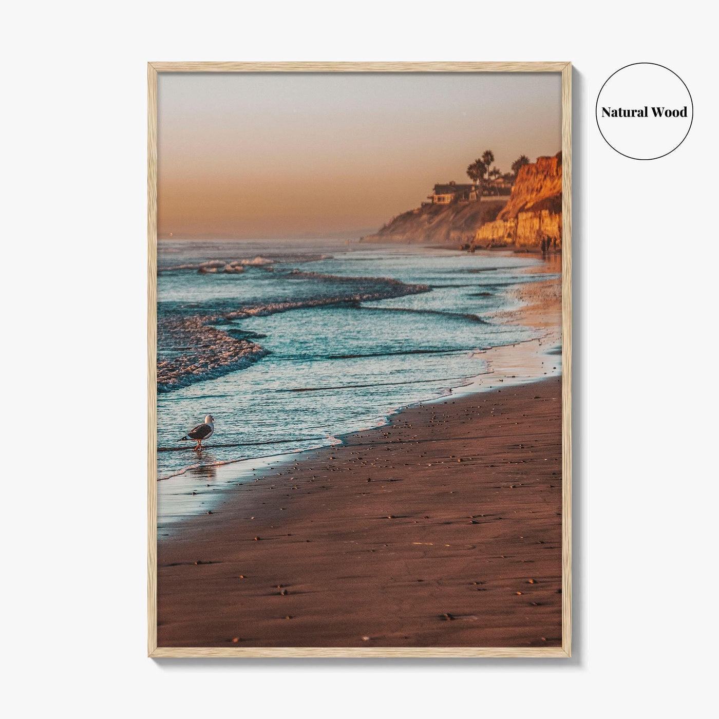 Carlsbad Fine Art Photo Print, California, Coastline Beach Bluff, San Diego, Wall Decor Poster