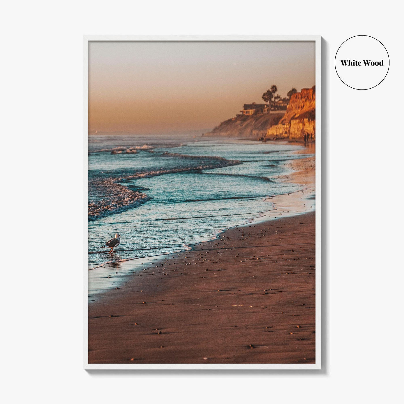 Carlsbad Fine Art Photo Print, California, Coastline Beach Bluff, San Diego, Wall Decor Poster