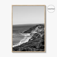 Martha's Vineyard Black and White Fine Art Photo Print, Aquinnah Cliffs Massachusetts Poster