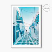 Mykonos Greece Fine Art Photo Print, Chora Mikonos Town, Cyclades Aegean Poster