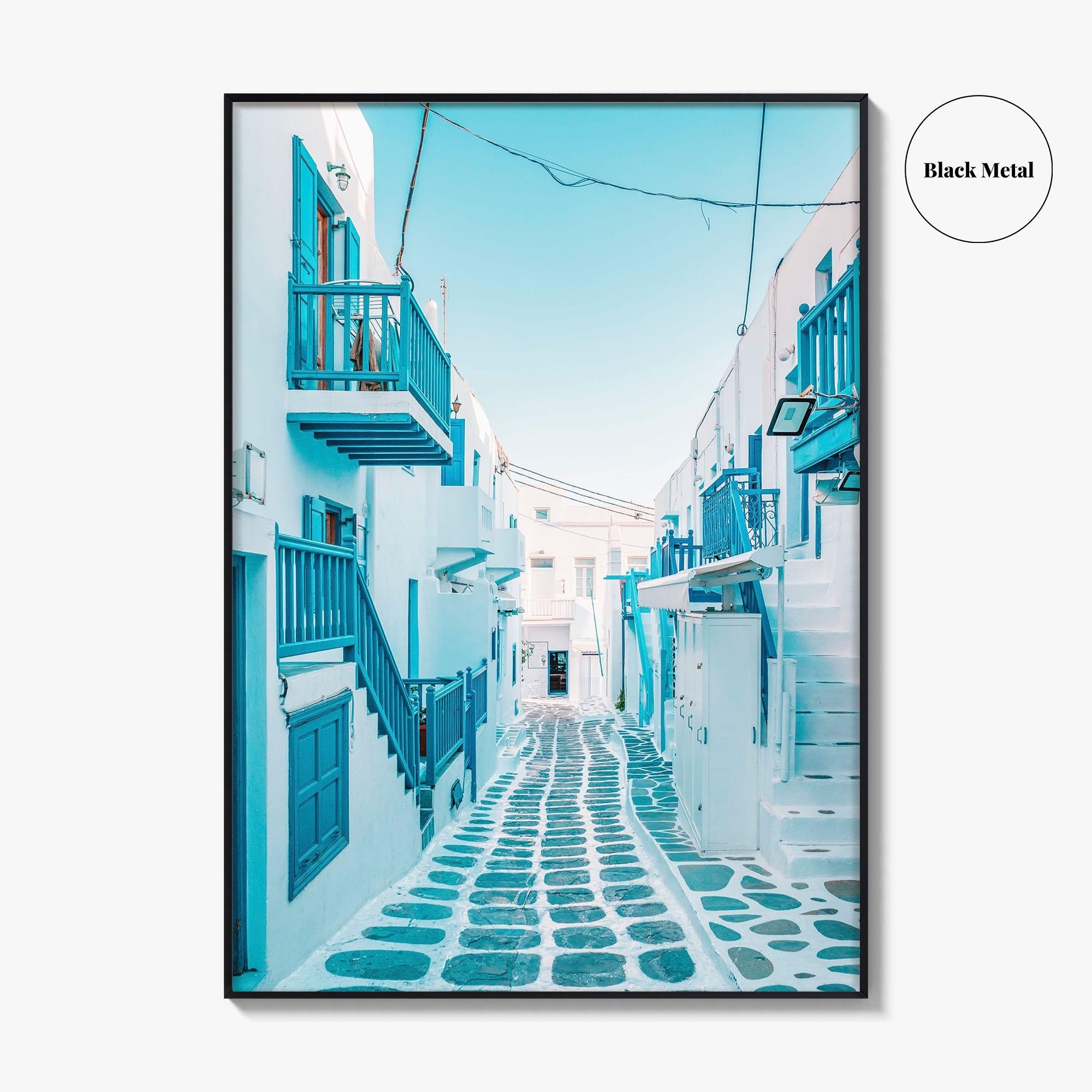 Mykonos Greece Fine Art Photo Print, Chora Mikonos Town, Cyclades Aegean Poster