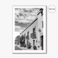 Oaxaca de Juarez Black and White Fine Art Photo Print, Mexico Poster