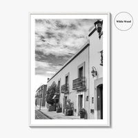 Oaxaca de Juarez Black and White Fine Art Photo Print, Mexico Poster