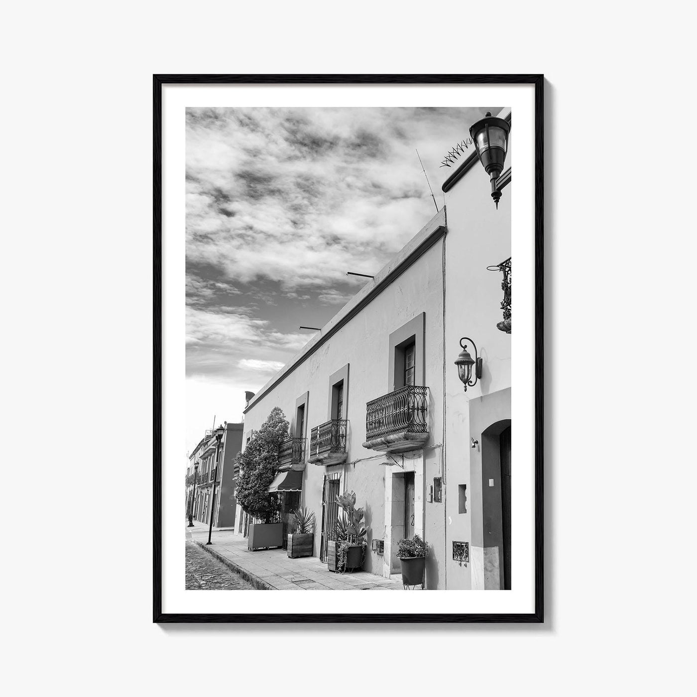 Oaxaca de Juarez Black and White Fine Art Photo Print, Mexico Poster