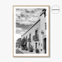 Oaxaca de Juarez Black and White Fine Art Photo Print, Mexico Poster