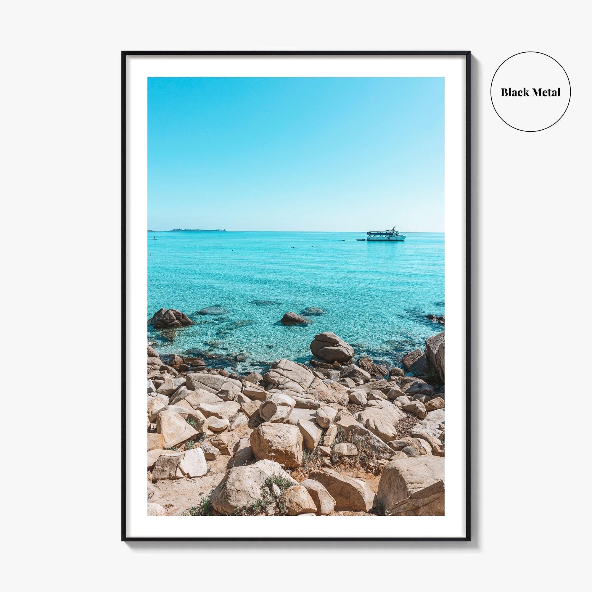 Timi Ama Beach Fine Art Photo Print, Villasimius Sardinia Italy Wall Poster