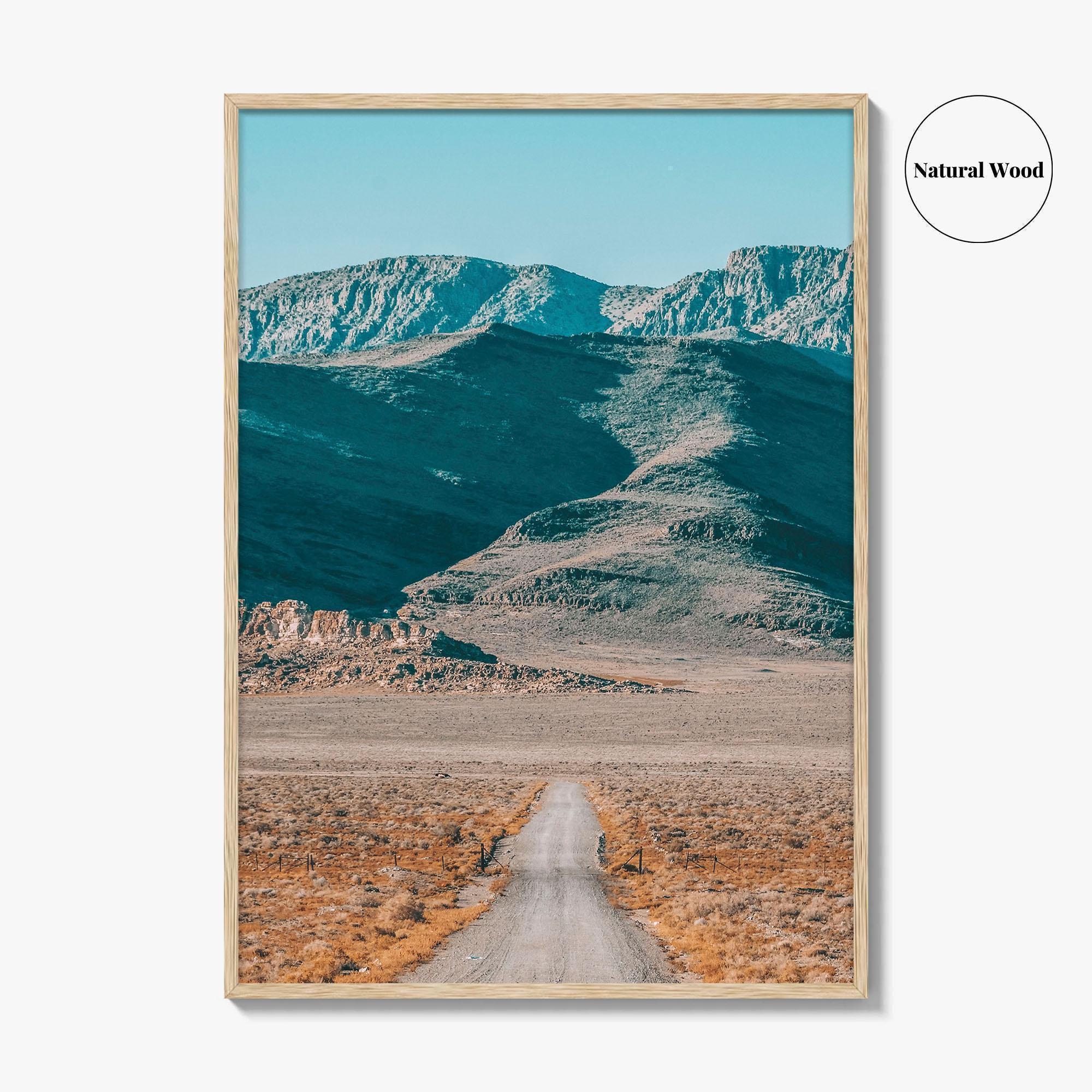 US Route 50 Utah Fine Art Photo Print, Great Basin Desert Mountains, USA Poster