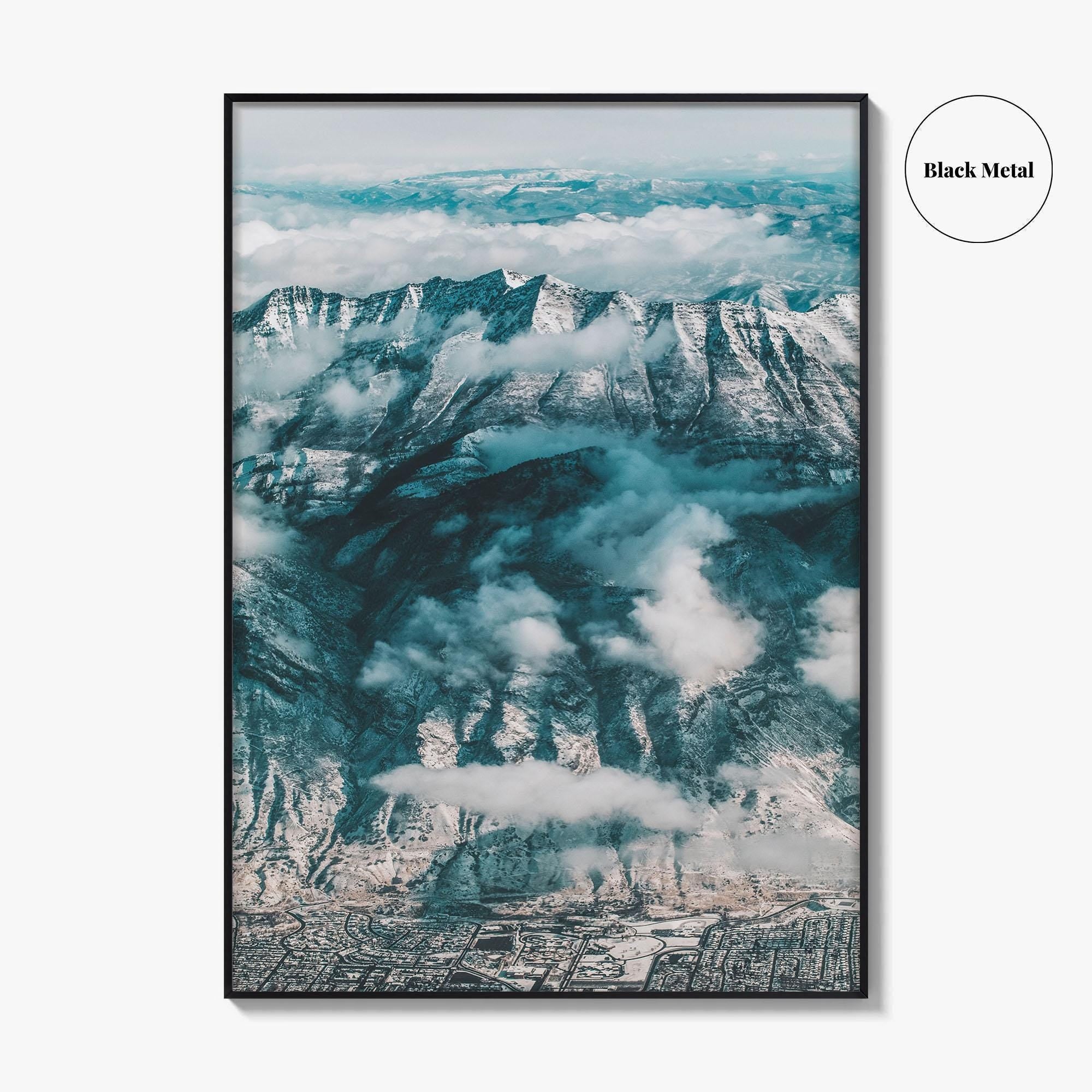 Salt Lake City Skyline Fine Art Photo Print, Utah, USA Wall Decor Poster, SLC