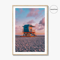 Miami Fine Art Photo Print, South Beach Florida, Wall Decor, Lifeguard Tower