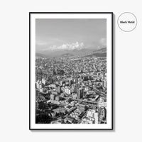 Quito Skyline Black and White Fine Art Photo Print, Ecuador, City Poster, Wall Decor